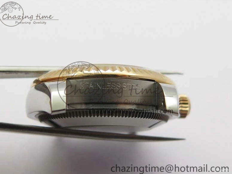 RG SS President Stick Markers NH05A Best GSF 178274 SEIKO 31mm Datejust Edition on Bracelet Dial SS RG Silver 1123